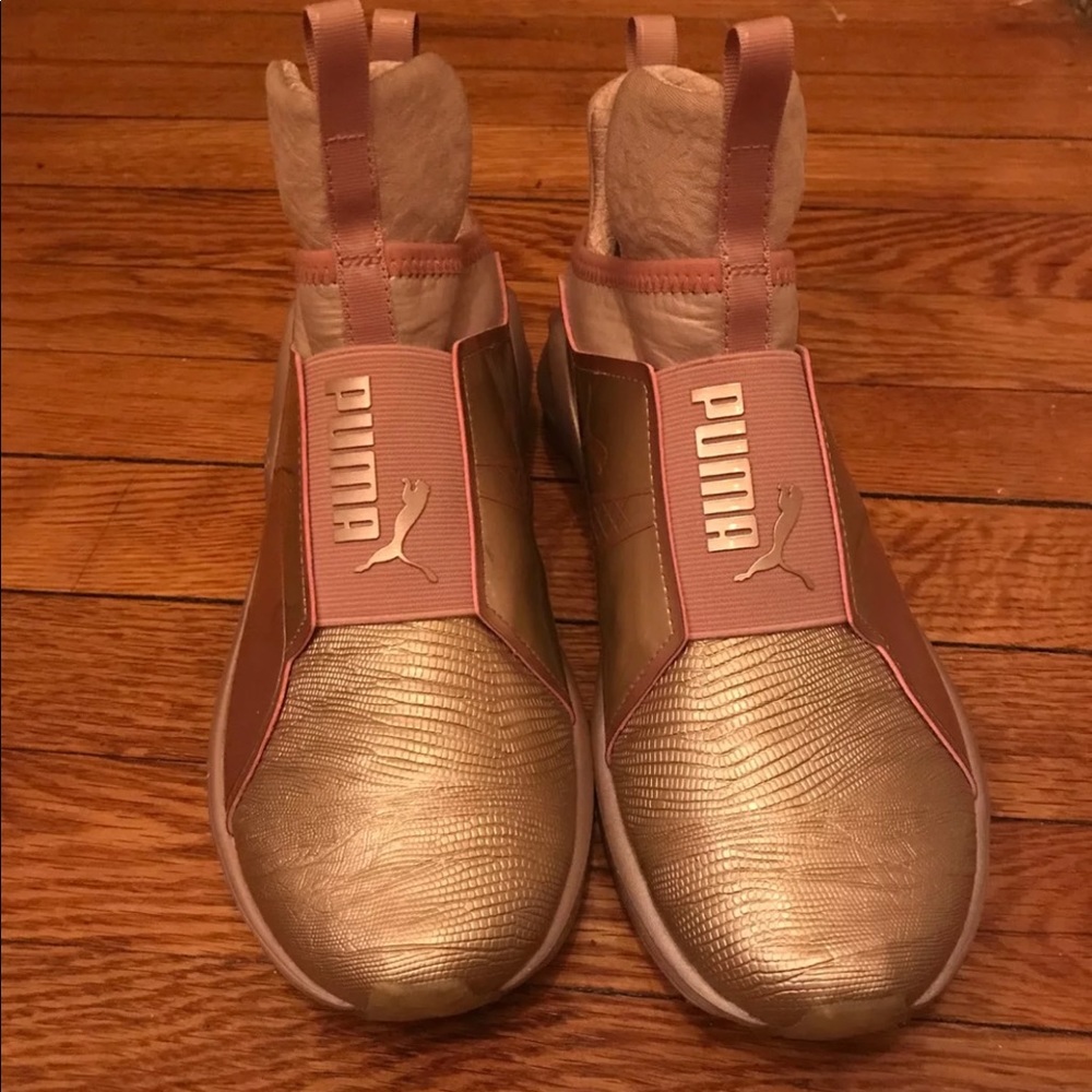 Rose gold pumas